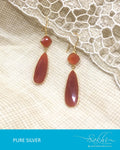 ASDQ-0047 - Gold & Antique Pure Silver Earrings