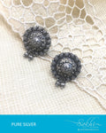 ASDQ-0093 - Antique Pure Silver Earrings