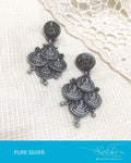 ASDQ-0097 - Antique Pure Silver Earrings