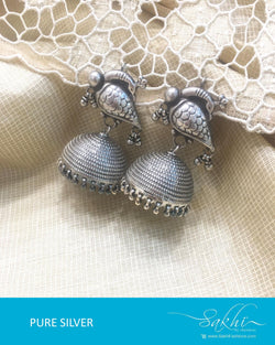 ASDQ-0106 - Antique Pure Silver Earrings