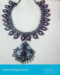 ASDQ-11106 - Silver & Pink Mango Mala