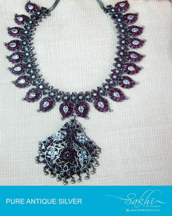 ASDQ-11106 - Silver & Pink Mango Mala