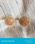 ASDQ-1415 - White & Pink Mix Metal Stud