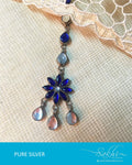 ASDQ-17362 - Blue & White Pure Silver Mantika