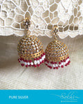 ASDQ-18083 Silver gold Jhumka