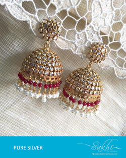 ASDQ-18084 Silver Gold Jhumka