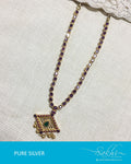 ASDQ-21419 - Green Pure Silver Necklace