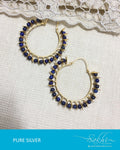 ASDQ-21438 - Gold Pure Silver Earrings