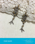 ASDQ-21444 - Silver Pure Silver Earrings