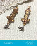 ASDQ-21445 - Silver Pure Silver Earrings