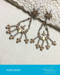 ASDQ-21453 - Antique Pure Silver Earrings