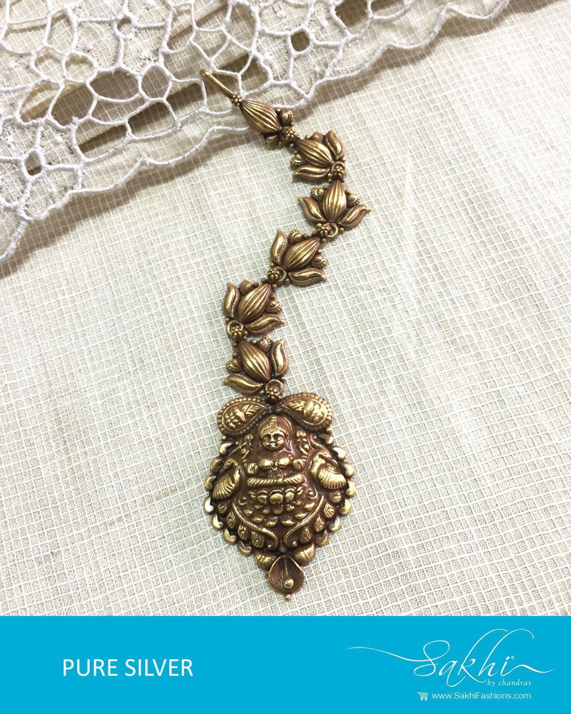 ASDQ-21462 - Gold Pure Silver Lashmi Design Mantika