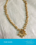 ASDQ-21465 - Gold Pure Silver Necklace