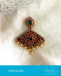 ASDQ-5026 - Gold & Multi Pure Silver Pendant