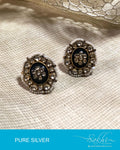 ASDR-2048 - Gold & Multi Pure Silver Earrings