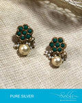 ASDR-2061 - Gold & Multi Pure Silver Earrings