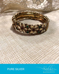ASDR-2066 - Gold & Multi Pure Silver Bangle