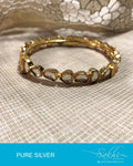 ASDR-2073 Silver Gold Bangle