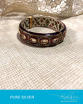 ASDR-2077 - Gold & Multi Pure Silver Bangle