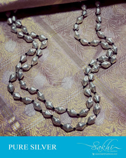 ASDR-22041 - Silver &  Pure Silver Mala