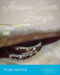 ASDR-22193 - Silver &  Pure Silver Bangle