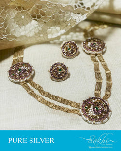 ASDR-22966 - Gold &  Pure Silver Mala