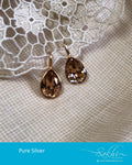 ASDR-24593 - Copper &  Pure Silver Earring