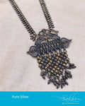 ASDR-25732 - Silver &  Pure Silver  Necklace