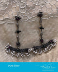 ASDR-25770 - Silver &  Pure Silver  Earring