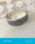 ASDR-2636 - Silver & Antique Pure Anitque Silver Bangle