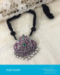 ASDR-2642 - Silver & Multi Pure Anitque Silver Mala
