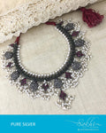 ASDR-2669 - Silver & Multi Pure Antique Silver Guttapusalu