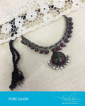 ASDR-3082 - Silver & Multi Pure Silver Mala
