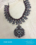 ASDR-3084 - Silver & Multi Pure Silver Mala