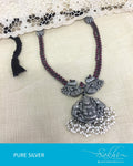 ASDR-3086 - Silver & White Pure Silver Mala
