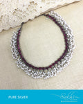 ASDR-3093 - Silver & Pink Pure Silver Mala
