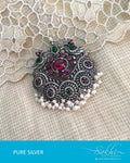 ASDR-3139 - Silver & Multi Pure Silver Pendant