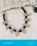ASDR-3216 - Gold & Pink Pure Silver Mala