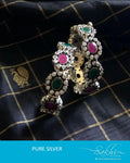 ASDR-8101 - Silver  & Multi Pure Silver Bangle
