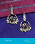 ASDR-8758 - Silver & Multi Silver Earring