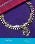 ASDR-8793 - Silver & Red Silver Mala