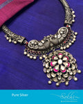 ASDR-8812 - Silver & Red Silver Mala