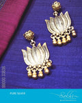 ASDR-9230 - Silver &  Pure Silver  Earring