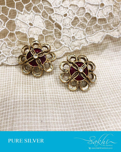 ASDS-0507 Silver & Gold Earring