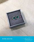 ASDS-14563 - Silver &  Pure Silver Earring