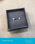 ASDS-14574 - Silver &  Pure Silver Earring