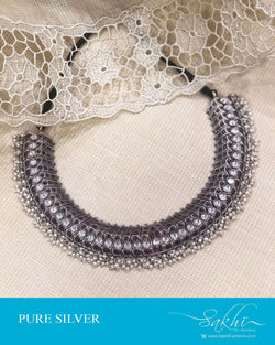 ASDS-17496 - Silver pure Antique Silver Necklace