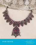 ASDS-17517 - Silver &  Pure Silver  Necklace