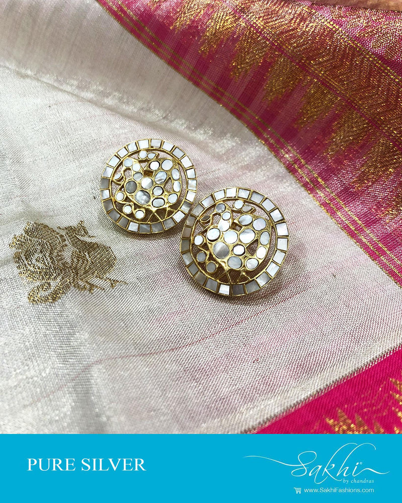 ASDS-19631 - Silver & multi pure Silver Earring