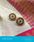 ASDS-19708 - Silver & Multi Pure Silver Studs